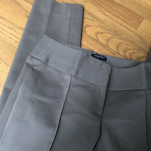 $195 Tags | ETCETERA luxury Pants-6 |  luxury Olive Green pants 6 | NWT luxury 6 - Picture 2 of 6